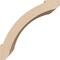Ekena Millwork 5-inch W x 6-inch D x 6-inch H Lafayette Rough Cedar Woodgrain TimberThane Knee Brace, Primed BRCUR05X06X06LFTRCPR - alternate 5